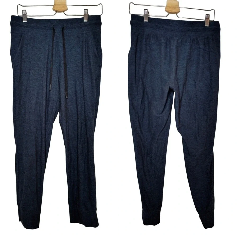Lululemon Ready to Rulu Jogger Crop Heathered Submarine Blue Teal Black 8 W6BJ1S